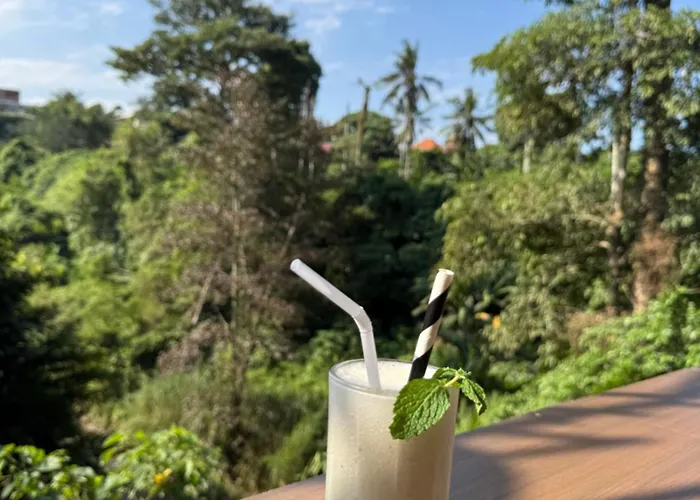 Alojamento de Acomodação e Pequeno-almoço Edem Cafe Ubud